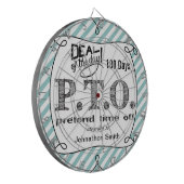 休おもしろい暇のふりをして昇進おめでとう ダーツボード (正面左)