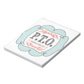 休おもしろい暇のふりをして昇進おめでとう ノートパッド (回転)