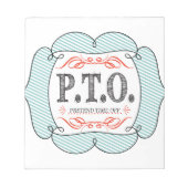 休おもしろい暇のふりをして昇進おめでとう ノートパッド (正面)