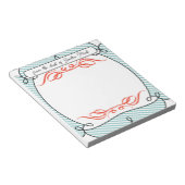 休おもしろい暇のふりをして昇進おめでとう ノートパッド (アングル)