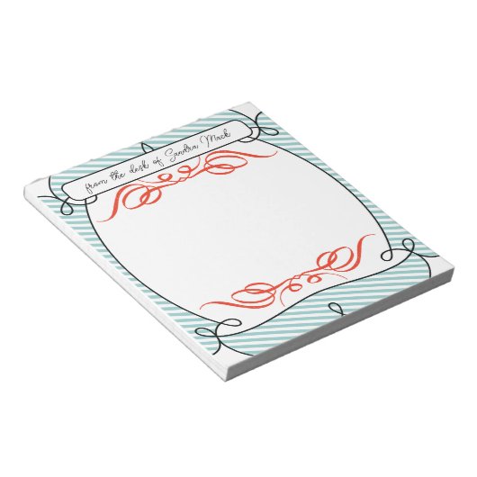 休おもしろい暇のふりをして昇進おめでとう ノートパッド (アングル)