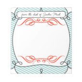 休おもしろい暇のふりをして昇進おめでとう ノートパッド (正面)