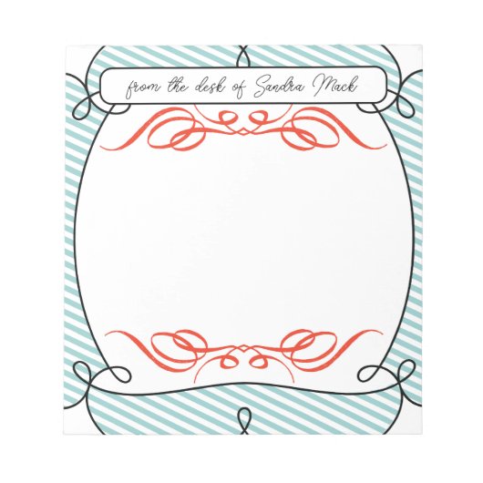 休おもしろい暇のふりをして昇進おめでとう ノートパッド (正面)