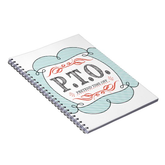 休おもしろい暇のふりをして昇進おめでとう ノートブック (右側)