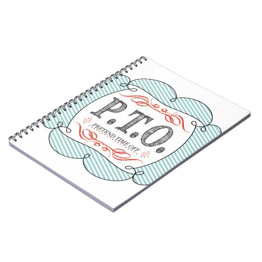 休おもしろい暇のふりをして昇進おめでとう ノートブック (左側)