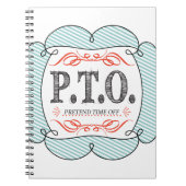 休おもしろい暇のふりをして昇進おめでとう ノートブック (正面)