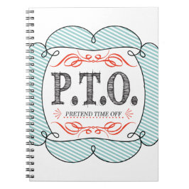 休おもしろい暇のふりをして昇進おめでとう ノートブック