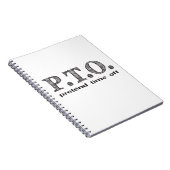 休おもしろい暇のふりをして昇進おめでとう ノートブック (右側)