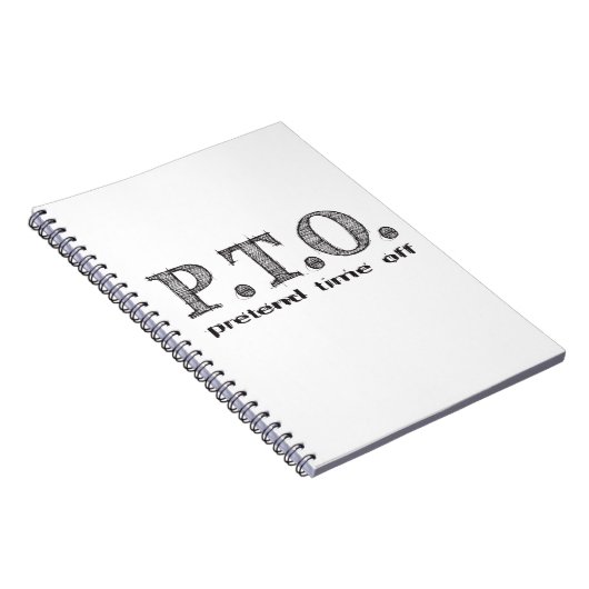 休おもしろい暇のふりをして昇進おめでとう ノートブック (右側)