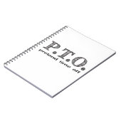 休おもしろい暇のふりをして昇進おめでとう ノートブック (左側)