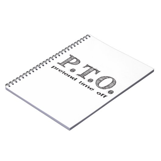 休おもしろい暇のふりをして昇進おめでとう ノートブック (左側)