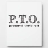 休おもしろい暇のふりをして昇進おめでとう フォトプラーク (正面)