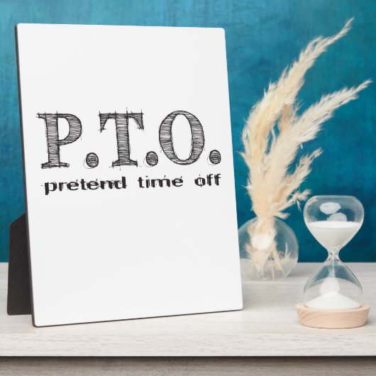 休おもしろい暇のふりをして昇進おめでとう フォトプラーク (側面)