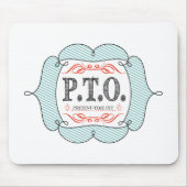 休おもしろい暇のふりをして昇進おめでとう マウスパッド (正面)