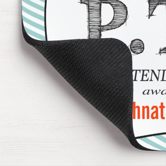 休おもしろい暇のふりをして昇進おめでとう マウスパッド (コーナー)