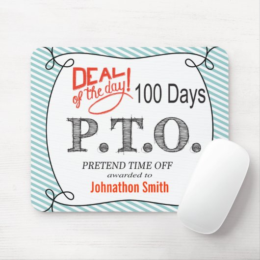 休おもしろい暇のふりをして昇進おめでとう マウスパッド (マウス)