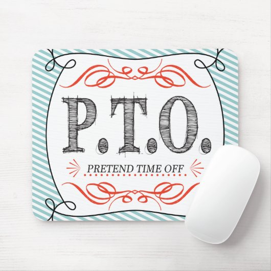 休おもしろい暇のふりをして昇進おめでとう マウスパッド (マウス)