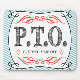 休おもしろい暇のふりをして昇進おめでとう マウスパッド