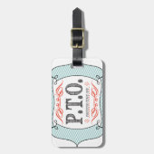 休おもしろい暇のふりをして昇進おめでとう ラゲッジタグ (正面縦)