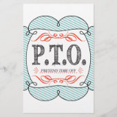 休おもしろい暇のふりをして昇進おめでとう 便箋 (正面)