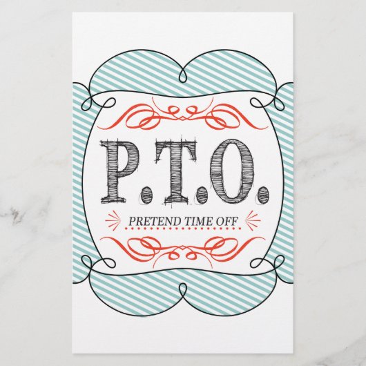 休おもしろい暇のふりをして昇進おめでとう 便箋 (正面)