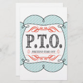 休おもしろい暇のふりをして昇進おめでとう 便箋 (正面/裏面)