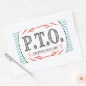 休おもしろい暇のふりをして昇進おめでとう 長方形シール (封筒)