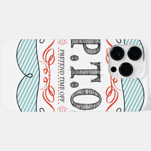 休おもしろい暇のふりをして昇進おめでとう Case-Mate iPhoneケース (裏面 (横))