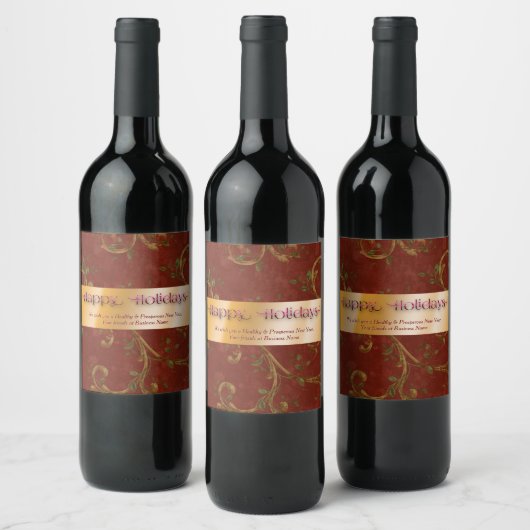 休かわいらし日 ワインラベル (ボトル)