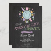 休みなくブライダルシャワーの招待状 招待状 (正面/裏面)