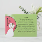 "休みなく"ブライダルシャワーの招待状 招待状 (スタンド正面)