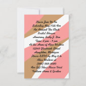 休みなくNeapolitanリボンのブライダルシャワー 招待状 (裏面)