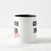 休みのコンピューター技術者 マグカップ (中央)