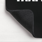 休みのタクシー運転手の暗闇 マウスパッド (コーナー)