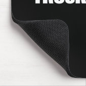 休みのトラックの運転手の暗闇 マウスパッド (コーナー)