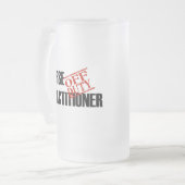 休みのナースの従業者 フロストグラスビールジョッキ (正面左)