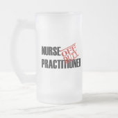 休みのナースの従業者 フロストグラスビールジョッキ (左)