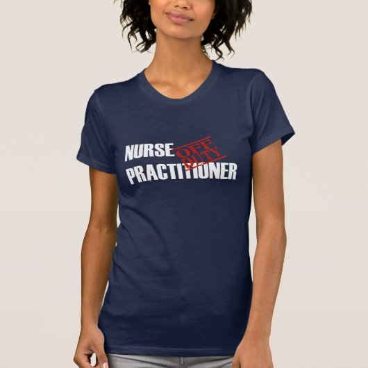 休みのナースの従業者 Tシャツ (正面)