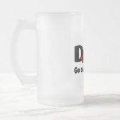 休みのパパは尋ねますあなたのお母さんに行きます フロストグラスビールジョッキ (左)