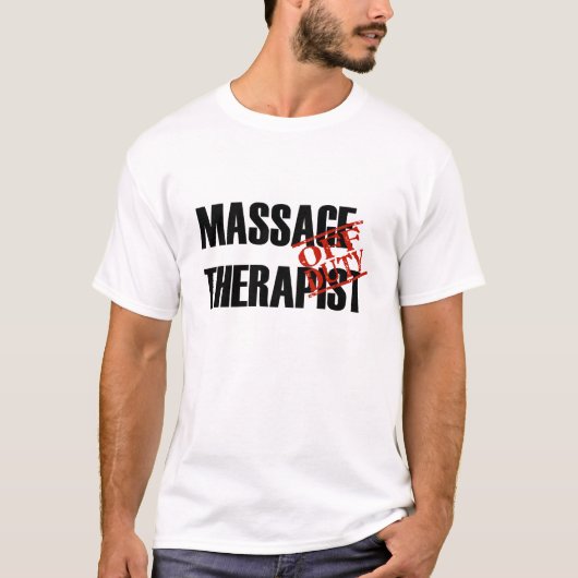 休みのマッサージセラピスト Tシャツ (正面)