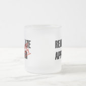 休みの不動産の評価人 フロストグラスマグカップ (中央)