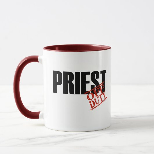 休みの司祭 マグカップ (左)