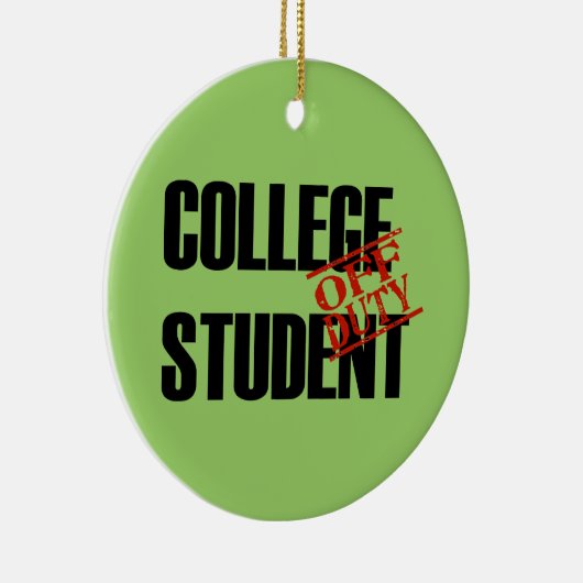 休みの大学生 セラミックオーナメント (右)