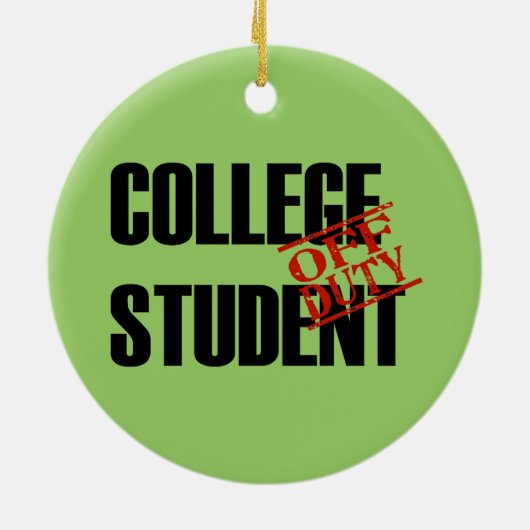 休みの大学生 セラミックオーナメント (裏面)