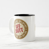 休みの大学生 ツートーンマグカップ (正面左)