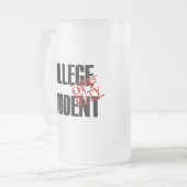 休みの大学生 フロストグラスビールジョッキ (正面左)