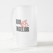 休みの学校のカウンセラー フロストグラスビールジョッキ (正面左)