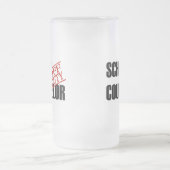 休みの学校のカウンセラー フロストグラスビールジョッキ (中央)