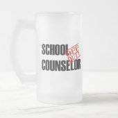 休みの学校のカウンセラー フロストグラスビールジョッキ (左)