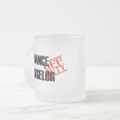 休みの指導カウンセラー フロストグラスマグカップ (正面左)